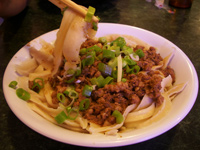 Shaved noodles in small local shop