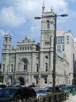 This gothic church was right across the street