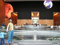 Space displays included hubble telescope shots and these images of planets