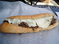 Philly cheesesteak, oh yeah!