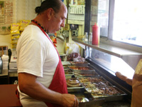 This is the guy making those great cheesesteak sandwiches