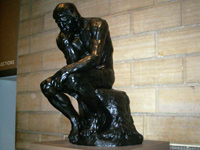 The Thinker, on loan from the Rodin Museum down the street, which was undergoing rennovation.